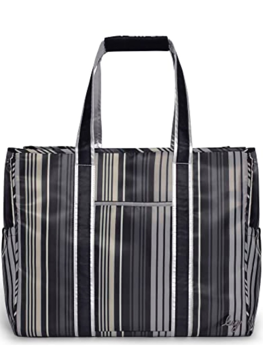 NWT Lug Rover Tote Love Stripe Black XL Carry-All Sealed